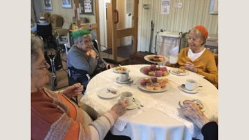 Christmas tea party at Catmoor House care home